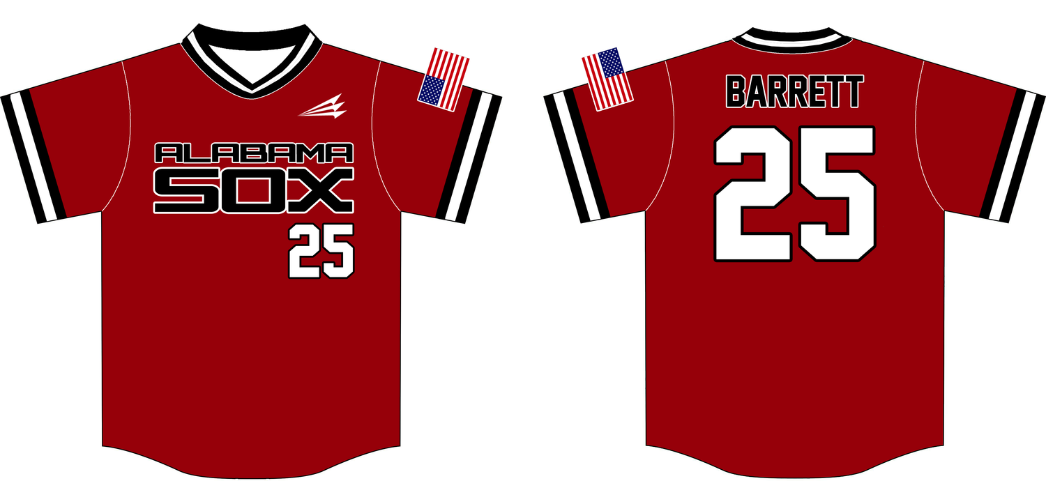 Alabama Sox Custom HexaFlex Baseball Jersey #1c
