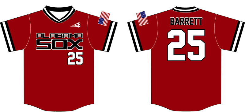 Alabama Sox Custom HexaFlex Baseball Jersey #1c