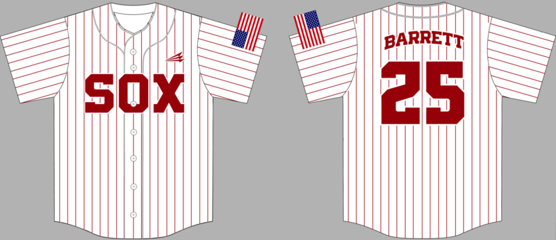 Alabama Sox Custom HexaFlex Baseball Jersey #2c