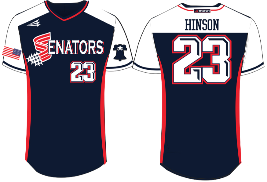Philadelphia Senators Custom HexaFlex Baseball Jersey #2