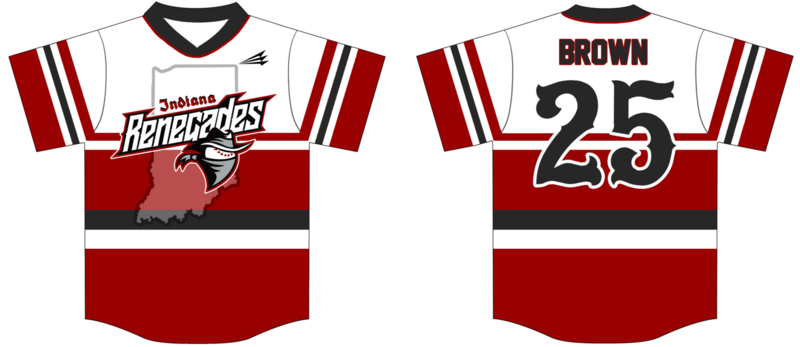 Indiana Renegades Custom HexaFlex Baseball Jersey #4