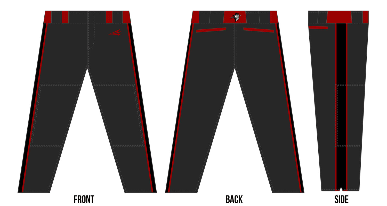 Indiana Renegades Custom Stacheman Elite Long Baseball Pants #BP2
