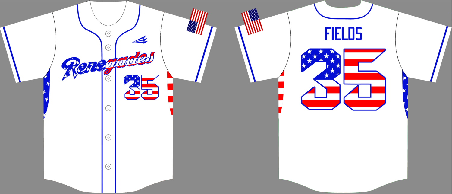 Land O Lakes Renegades Custom HexaFlex Baseball Jersey #1