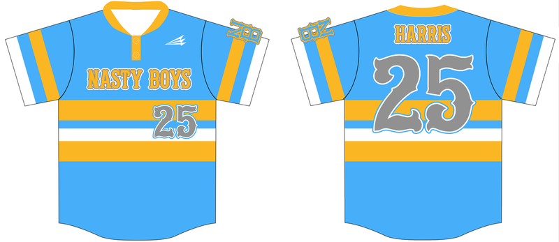Nasty Boys Custom HexaFlex Baseball Jersey #2