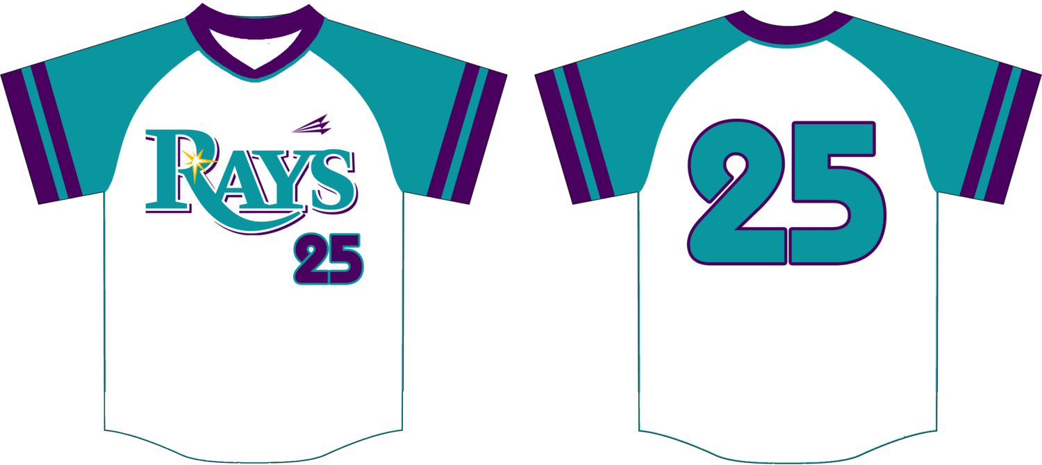 Rays Custom HexaFlex Baseball Jersey Design #3B