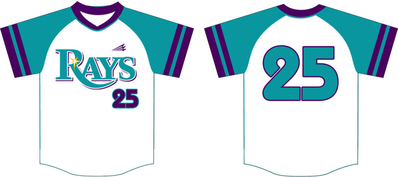 Rays Custom HexaFlex Baseball Jersey Design #3B