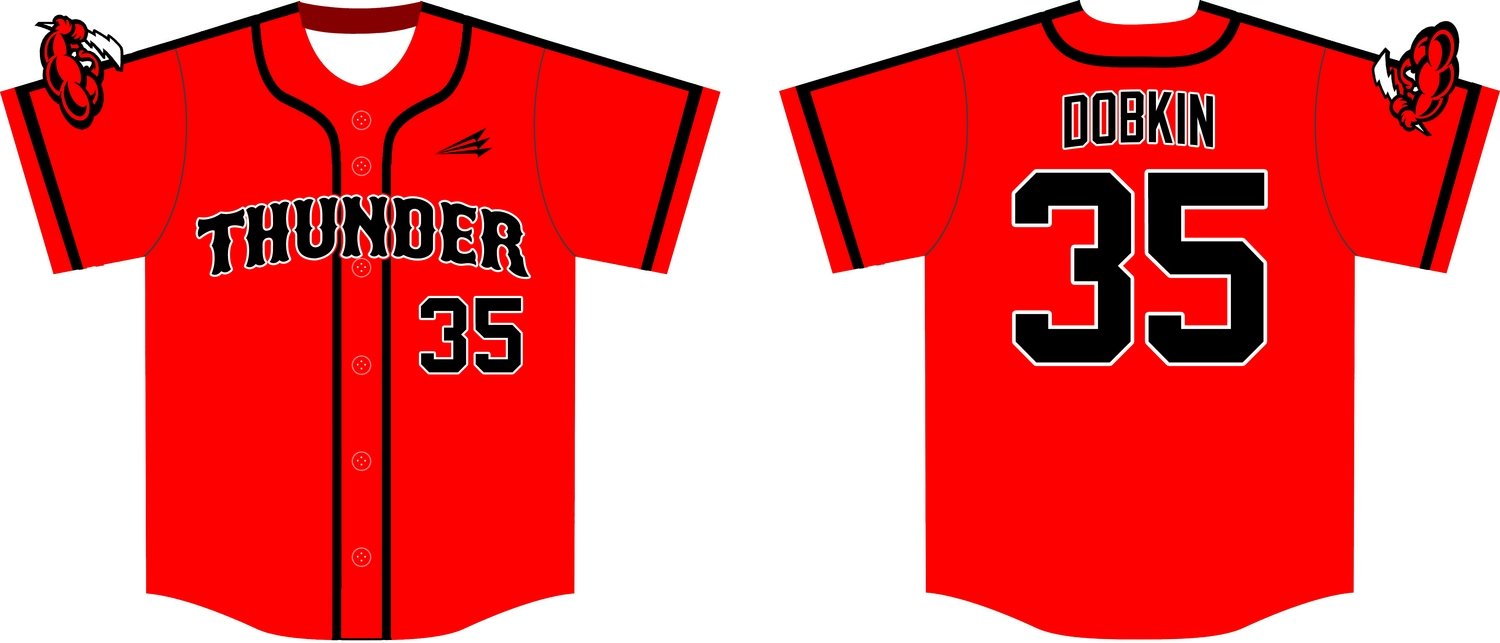 Lawrence Thunder Custom HexaFlex Baseball Jersey #2A