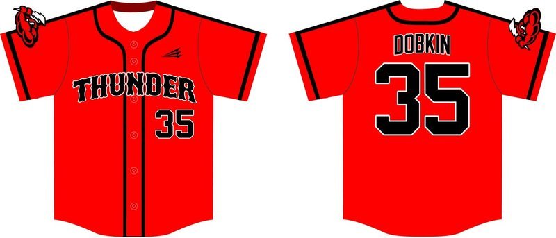 Lawrence Thunder Custom HexaFlex Baseball Jersey #2A