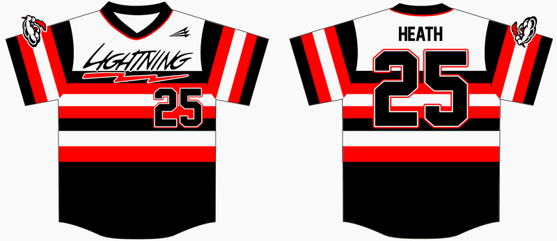 Central Illinois Lightning Custom HexaFlex Baseball Jersey #2C