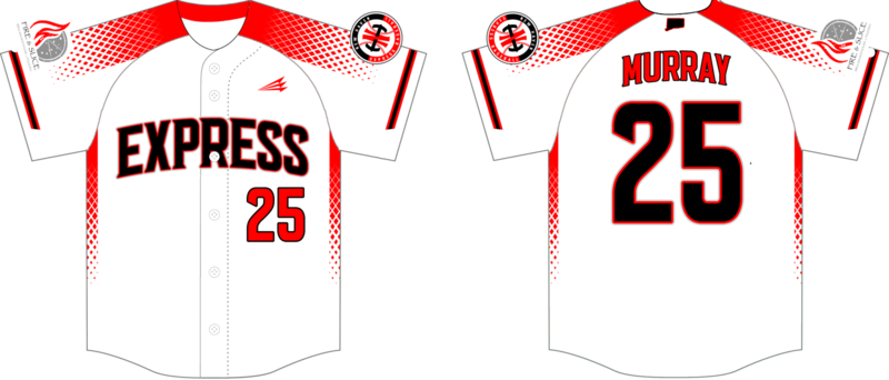 New Haven Express Custom HexaFlex Baseball Jersey Design #1A
