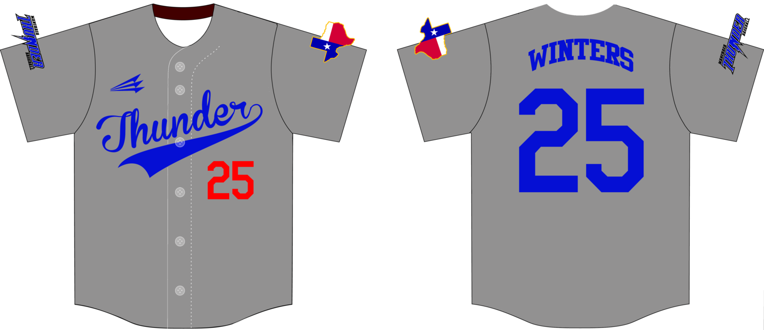Manchaca Thunder Custom NanoDri Baseball Jersey Design #1C