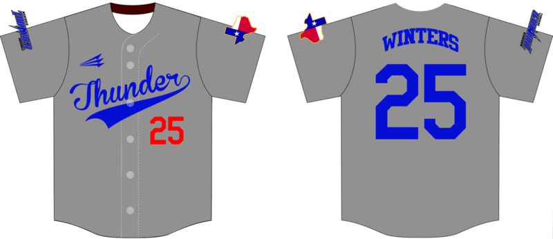 Manchaca Thunder Custom NanoDri Baseball Jersey Design #1C