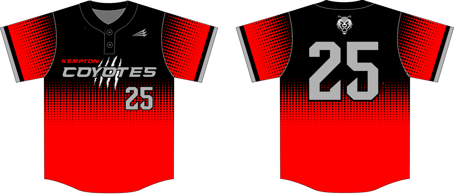 Kempton Coyotes Custom NanoDri Baseball Jersey #6C