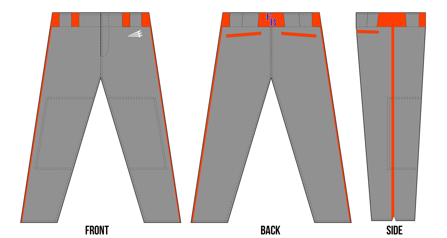 Franchise Baseball Custom Long Pants Design #BP1B