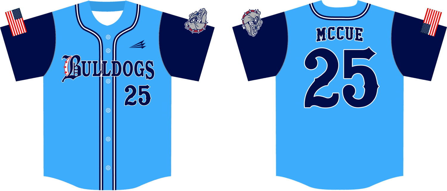 Brick American Bulldogs Custom NanoDri Baseball  Jersey #1D