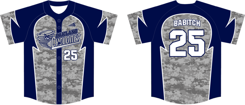 Oakland Cyclones Custom NanoDri Baseball Jersey 2B