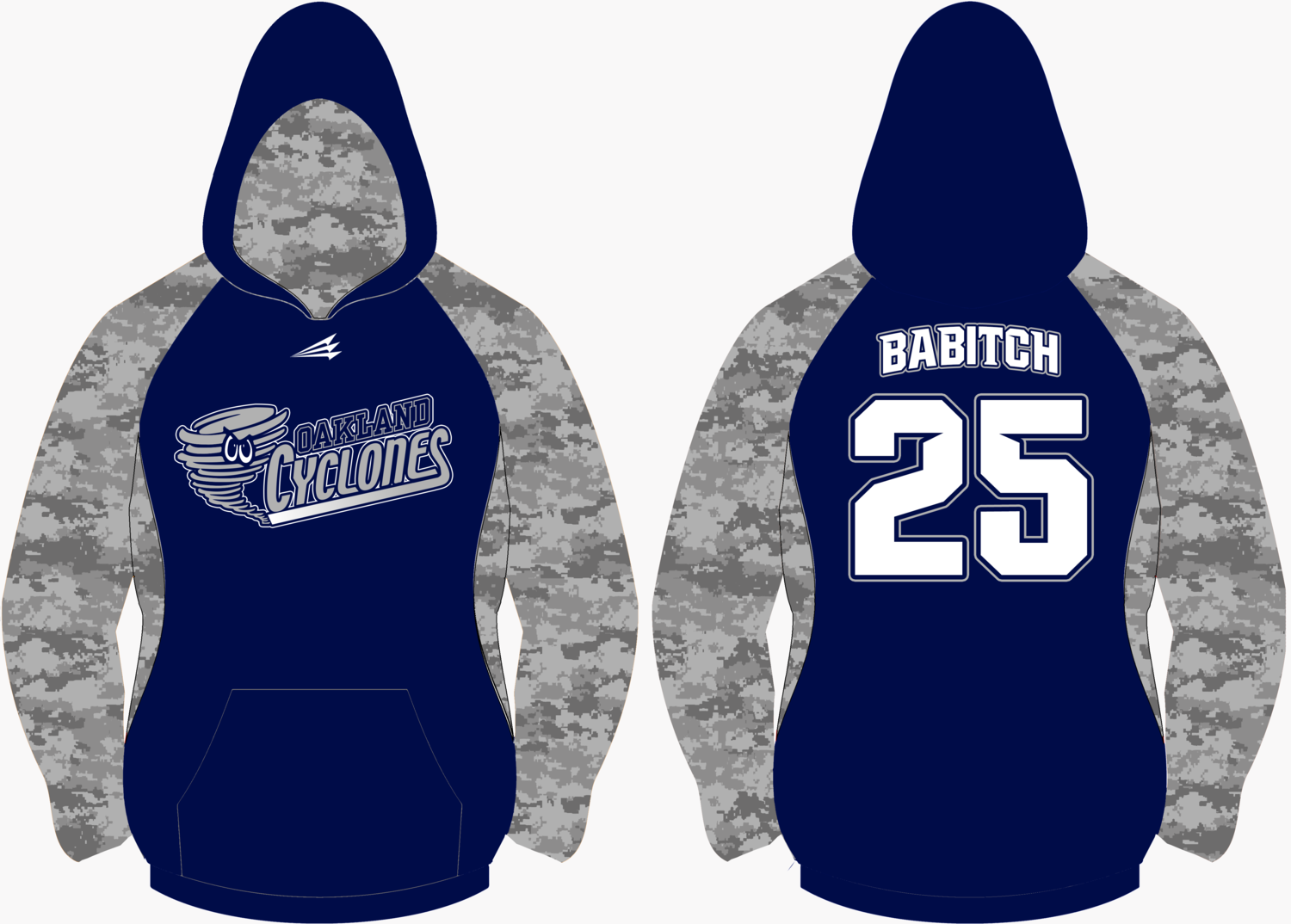 Oakland Cyclones Baseball Custom Vulcan Hoodie #VH1