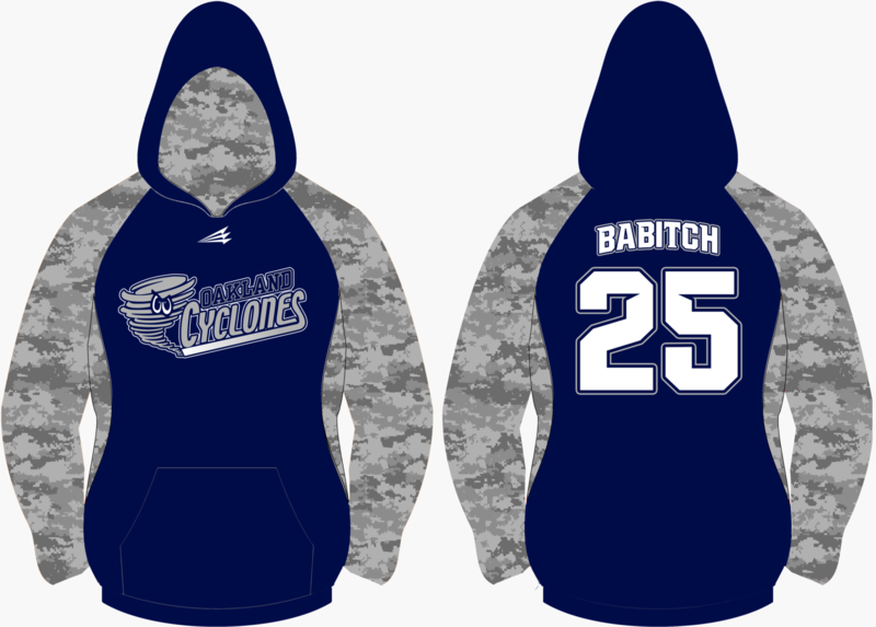 Oakland Cyclones Baseball Custom Vulcan Hoodie #VH1