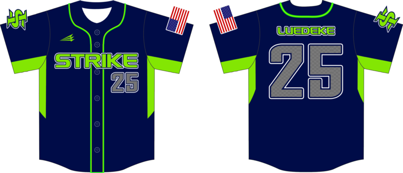 Indiana Strike Custom HexaFlex Baseball Jersey #1