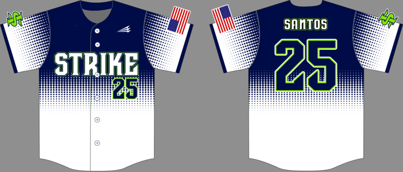 Indiana Strike Custom HexaFlex Baseball Jersey #2