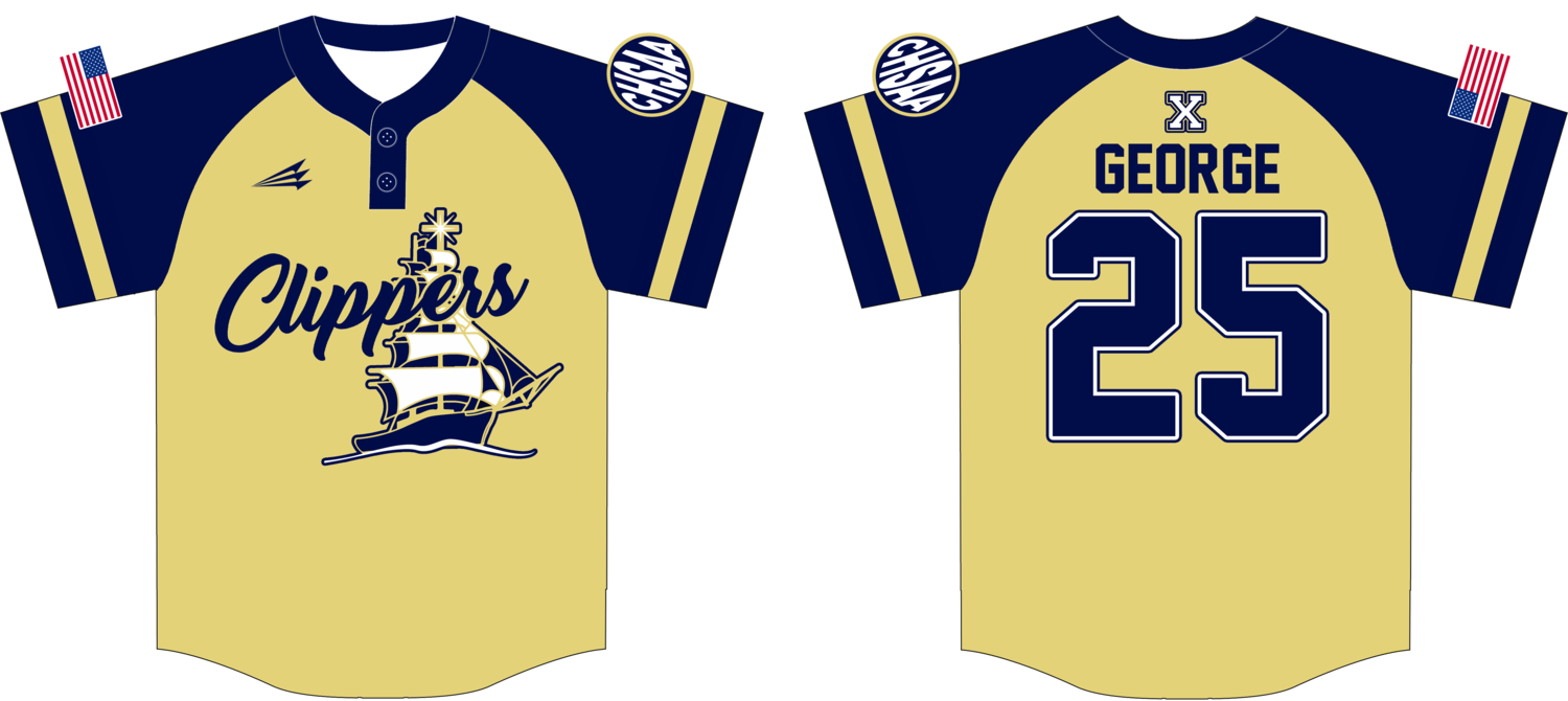 Xaverian Clippers Custom NanoDri Baseball Jersey 3B