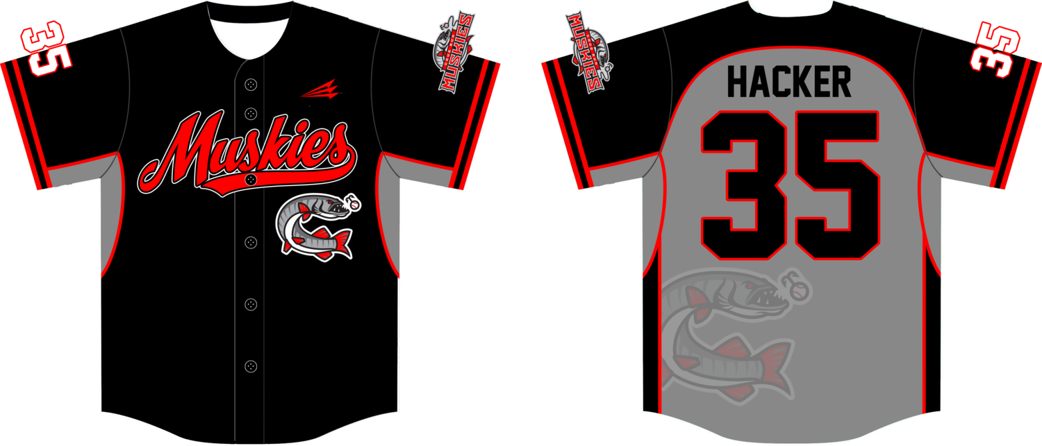 Cave Run Muskies Custom HexaFlex Baseball Jersey Design #11