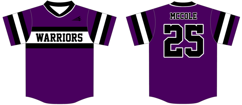 Hampton Roads Warriors Custom Hexaflex Baseball Jersey #3