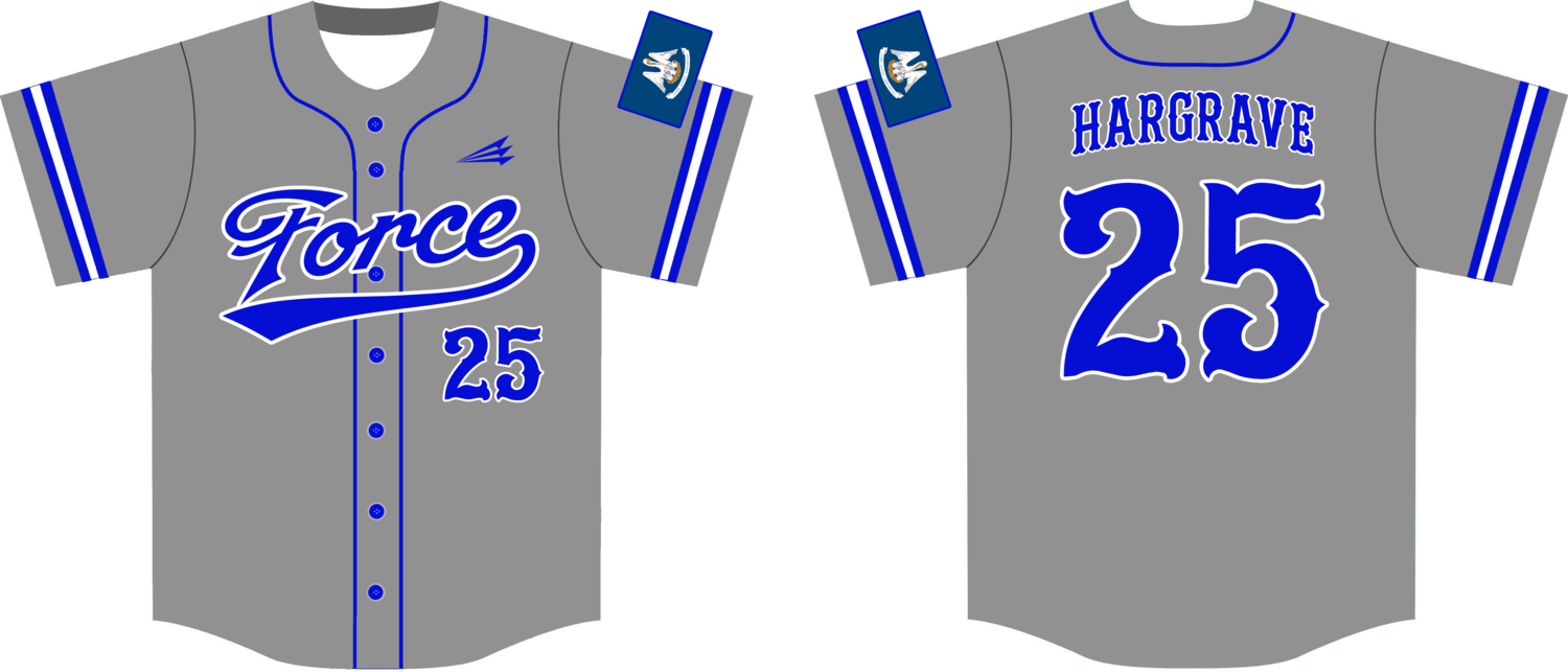 Force (Hargrave) Custom Nanodri Baseball Jersey #1C