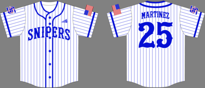 North Texas Snipers Custom NanoDri Baseball Jersey #1B