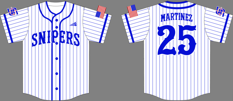 North Texas Snipers Custom NanoDri Baseball Jersey #1B