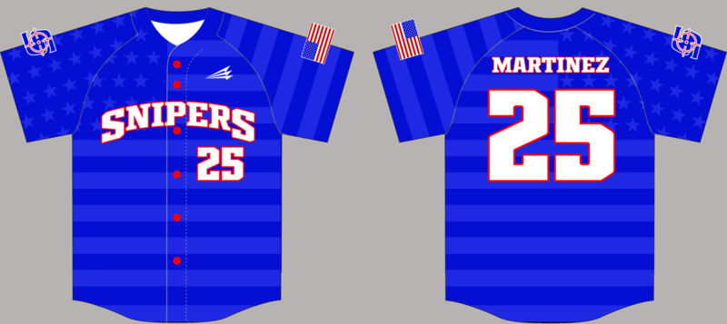 North Texas Snipers Custom NanoDri Baseball Jersey #4B