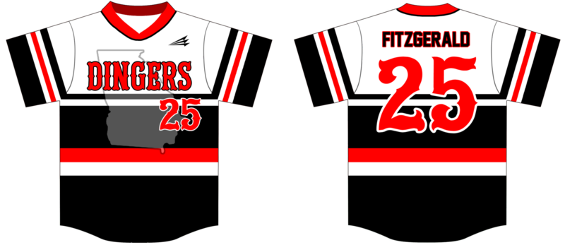 Dingers Baseball Custom HexaFlex Baseball Jersey #2