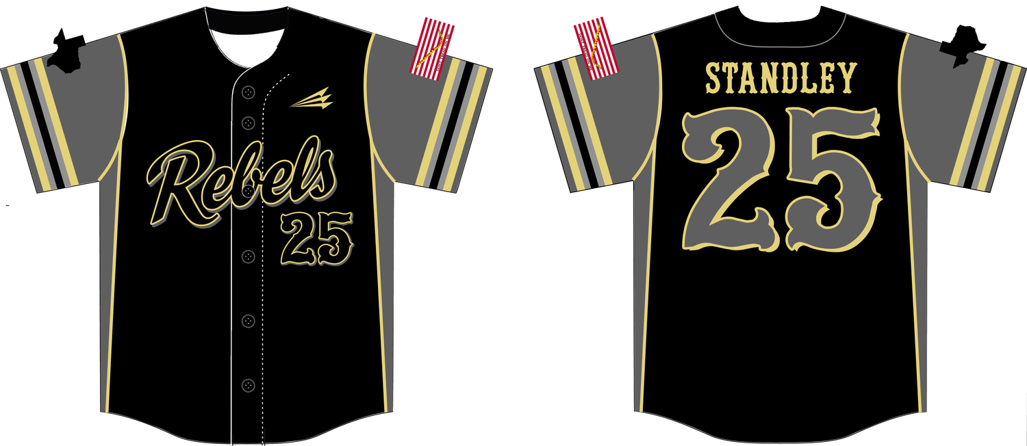 Texas Rebels Custom HexaFlex Baseball Jersey #3