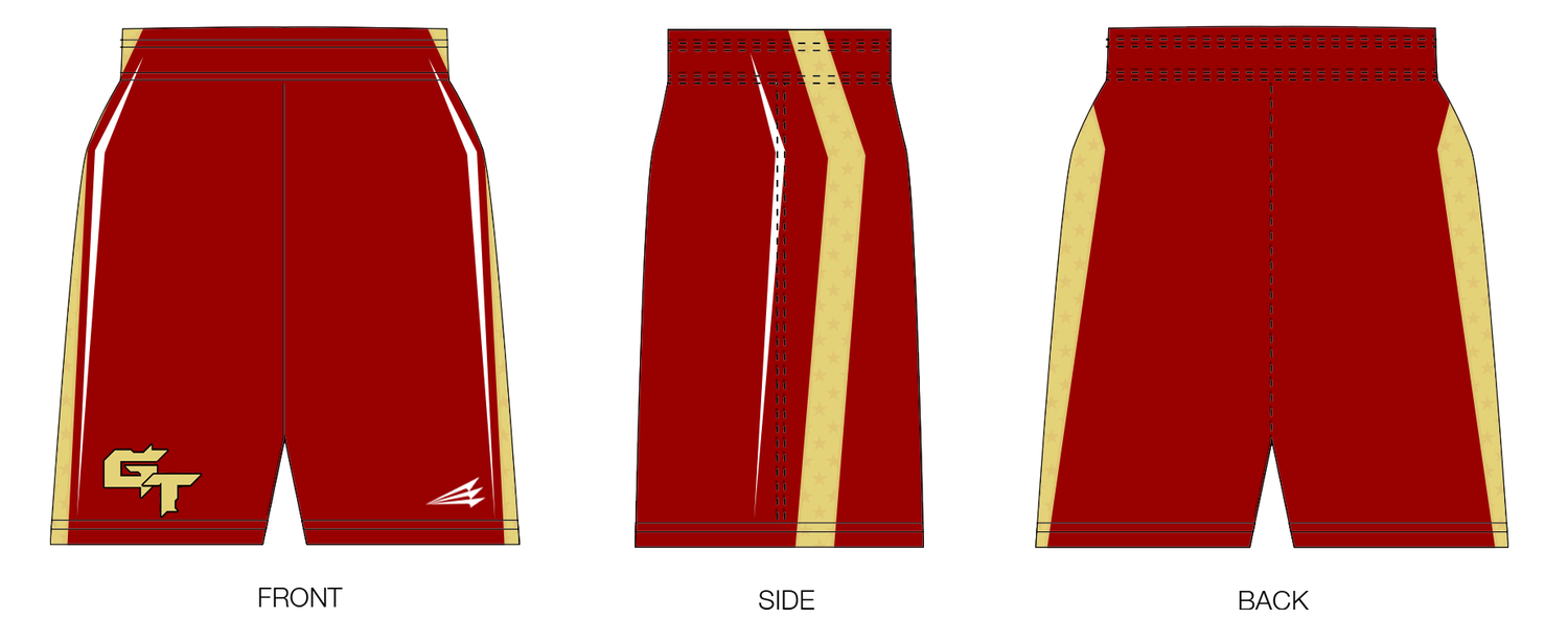 GameTime Warriors Baseball Custom Shorts Design #RS1
