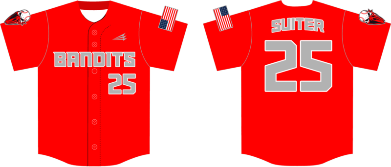 Bentonville Bandits Custom Hexaflex Baseball Jersey #6B