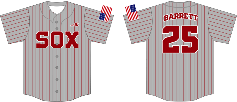 Alabama Sox Custom HexaFlex Baseball Jersey #2d