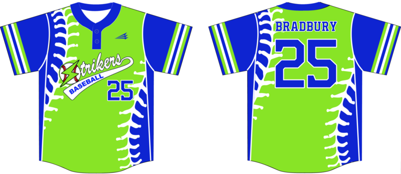 Strikers Baseball Custom HexaFlex Jersey #3