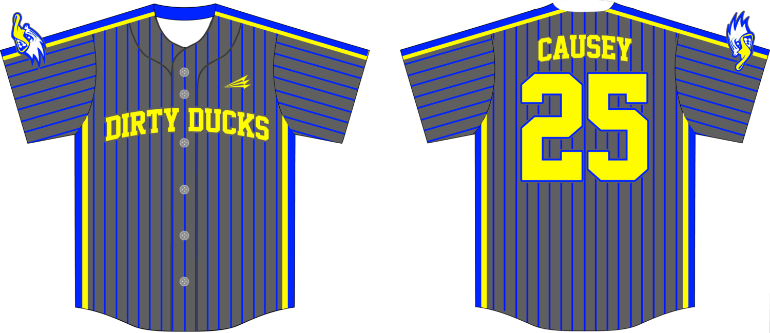 Dirty Ducks Custom NanoDri Baseball Jersey #1