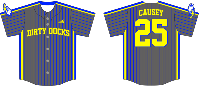 Dirty Ducks Custom NanoDri Baseball Jersey #1