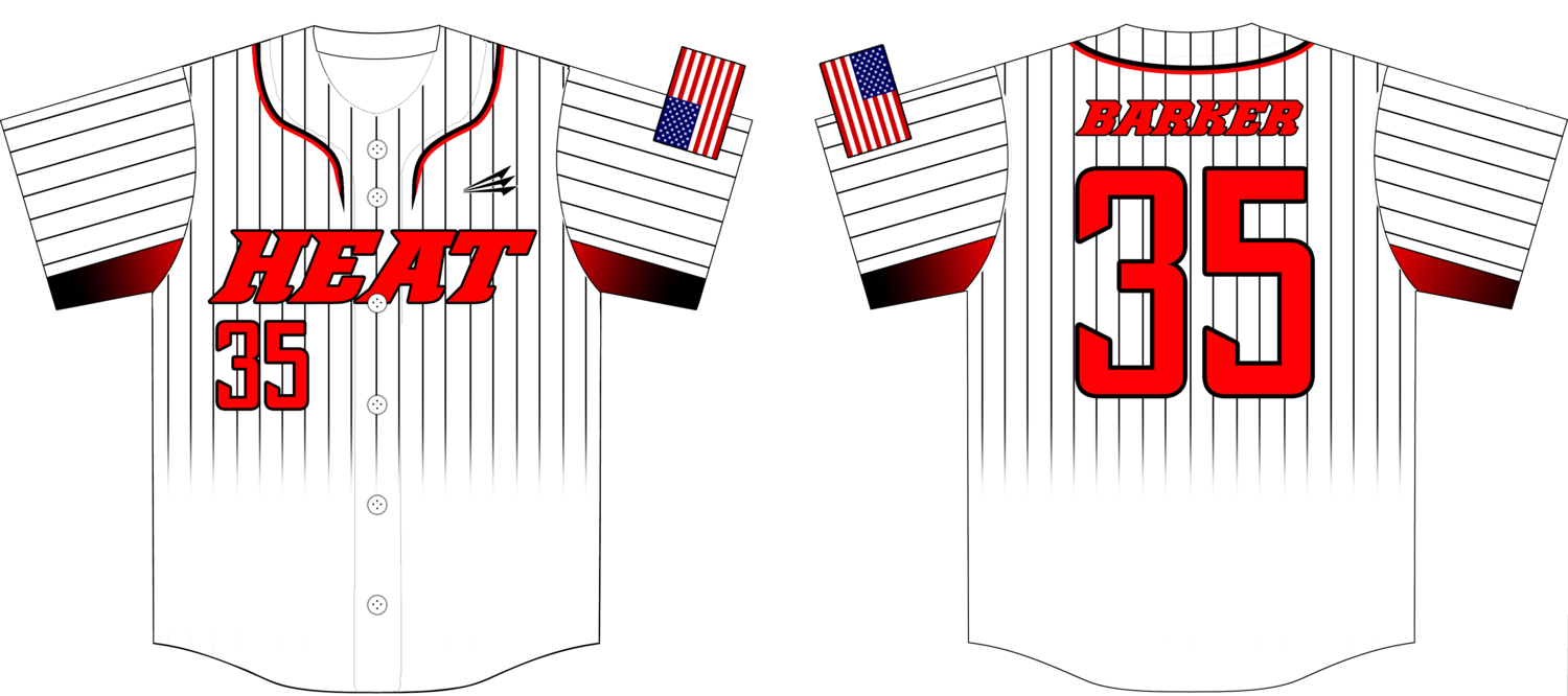 LA Heat Custom Nanodri Baseball Jersey #2B