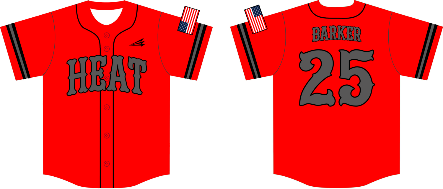 LA Heat Custom Nanodri Baseball Jersey #3
