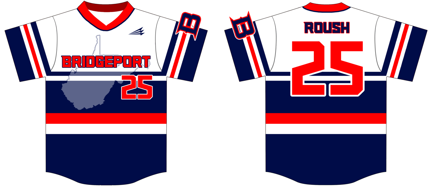 Bridgeport Custom Hexaflex Baseball Jersey #2B