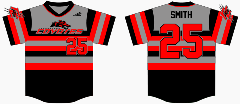 Crossroads Coyotes Custom NanoDri Baseball Jersey #3B