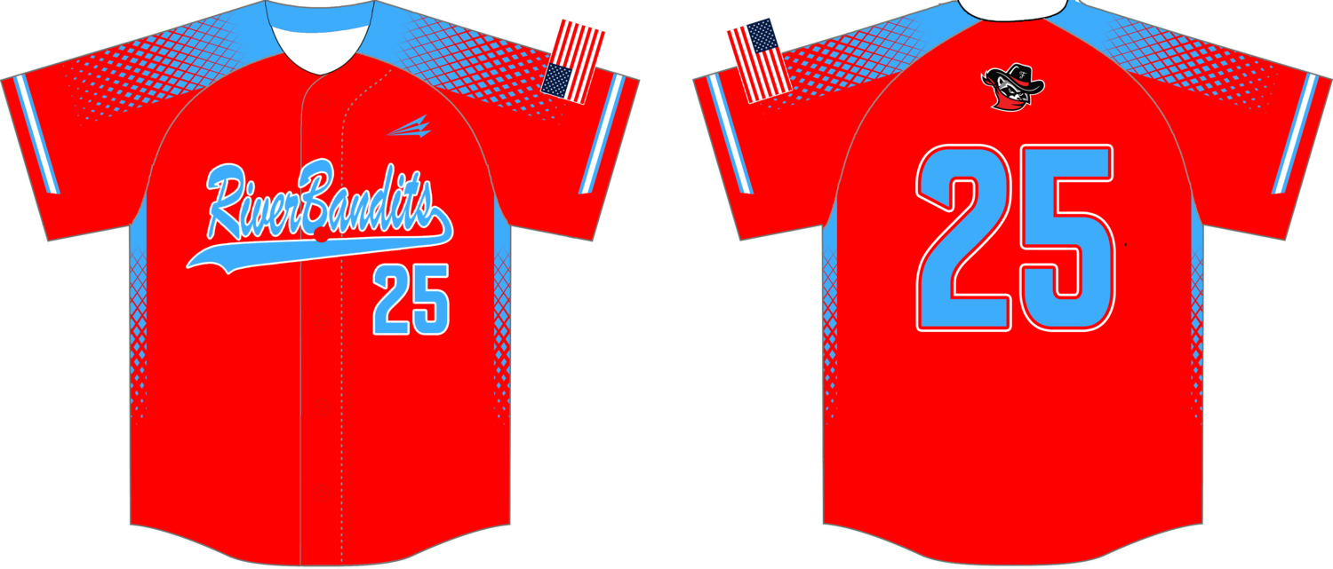 FRANKLIN RIVER BANDITS Custom HexaFlex Baseball  Jersey Design #2B