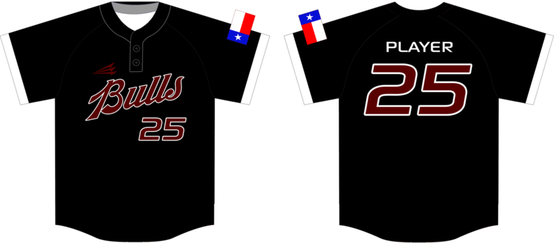 Bulls Custom HexaFlex Baseball Jersey #3B