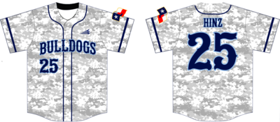 Texas Bulldogs Custom NanoDri Baseball Jersey Design #5B