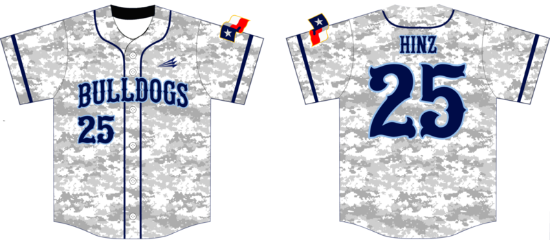 Texas Bulldogs Custom NanoDri Baseball Jersey Design #5B