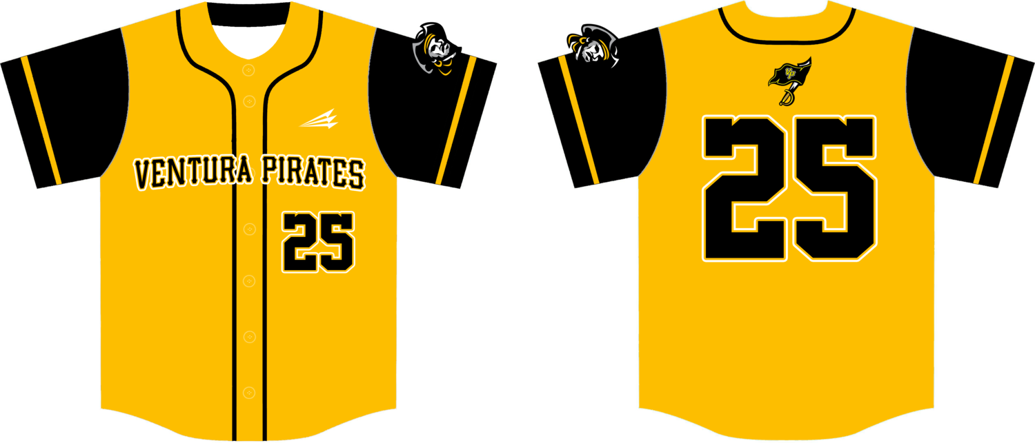 Ventura Pirates Custom HexaFlex Baseball Jersey Design #2C
