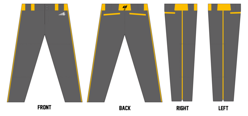 Ventura Pirates Baseball Custom Stacheman Long Pants #BP3