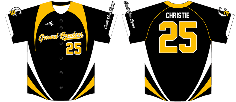 Ground Breakers Custom HexaFlex Baseball Jersey #4B